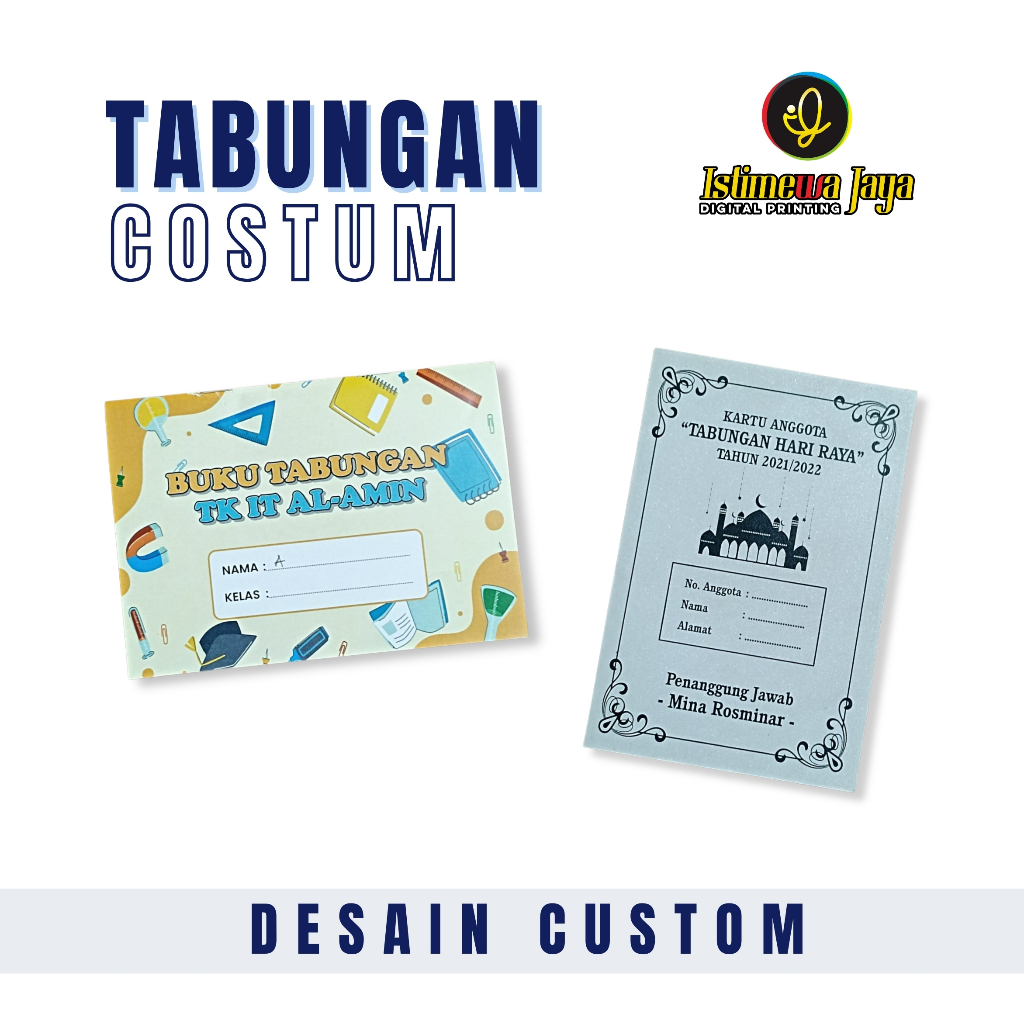 

ISTIMEWA DIGITAL PRINTNG - Tabungan custom