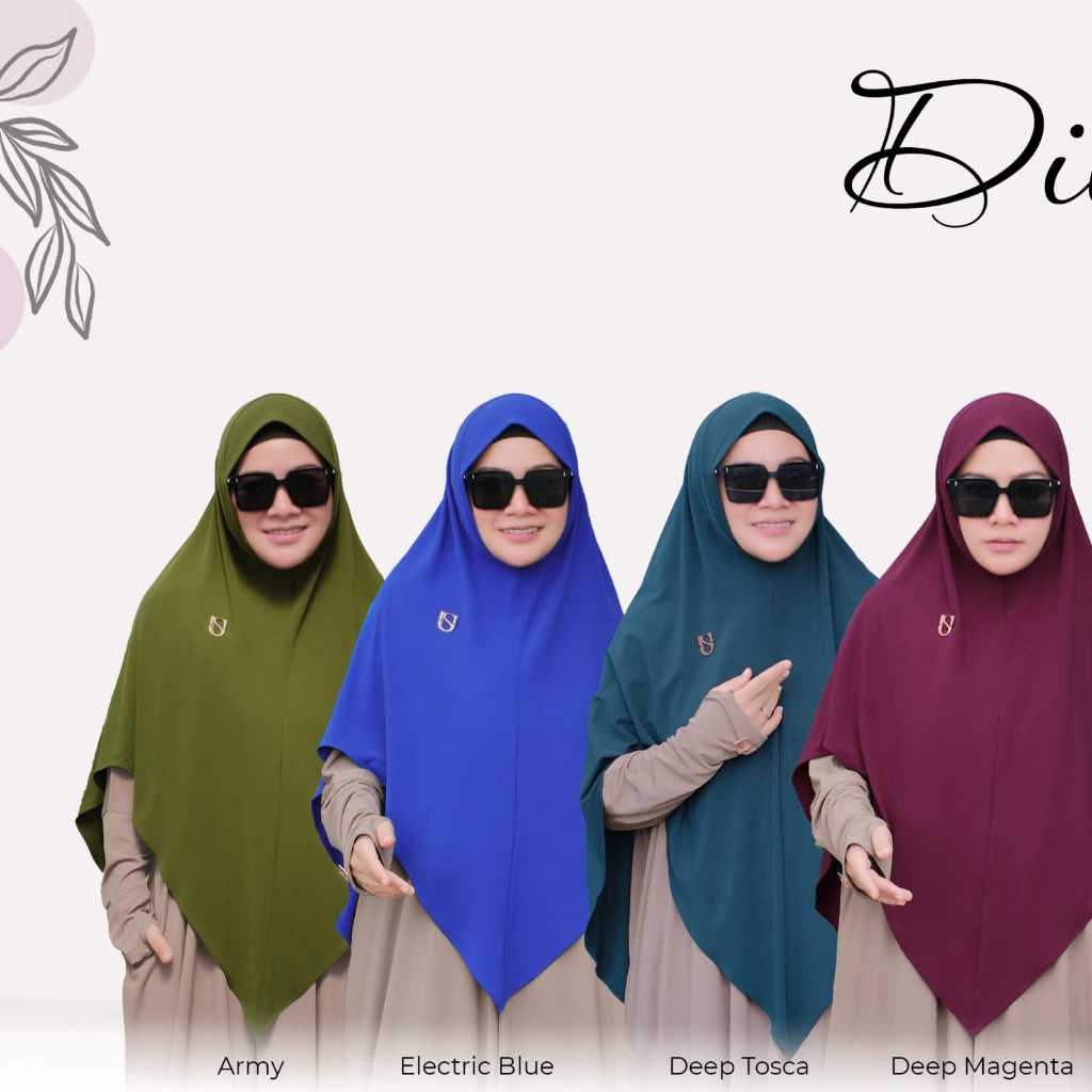 UMMA SYAR'I - Dilan Hijab Instan Bahan Jersey Premium - Pet Antem Anti Tembem