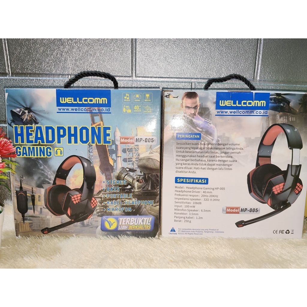 WELLCOMM Headphone Gaming HP-005