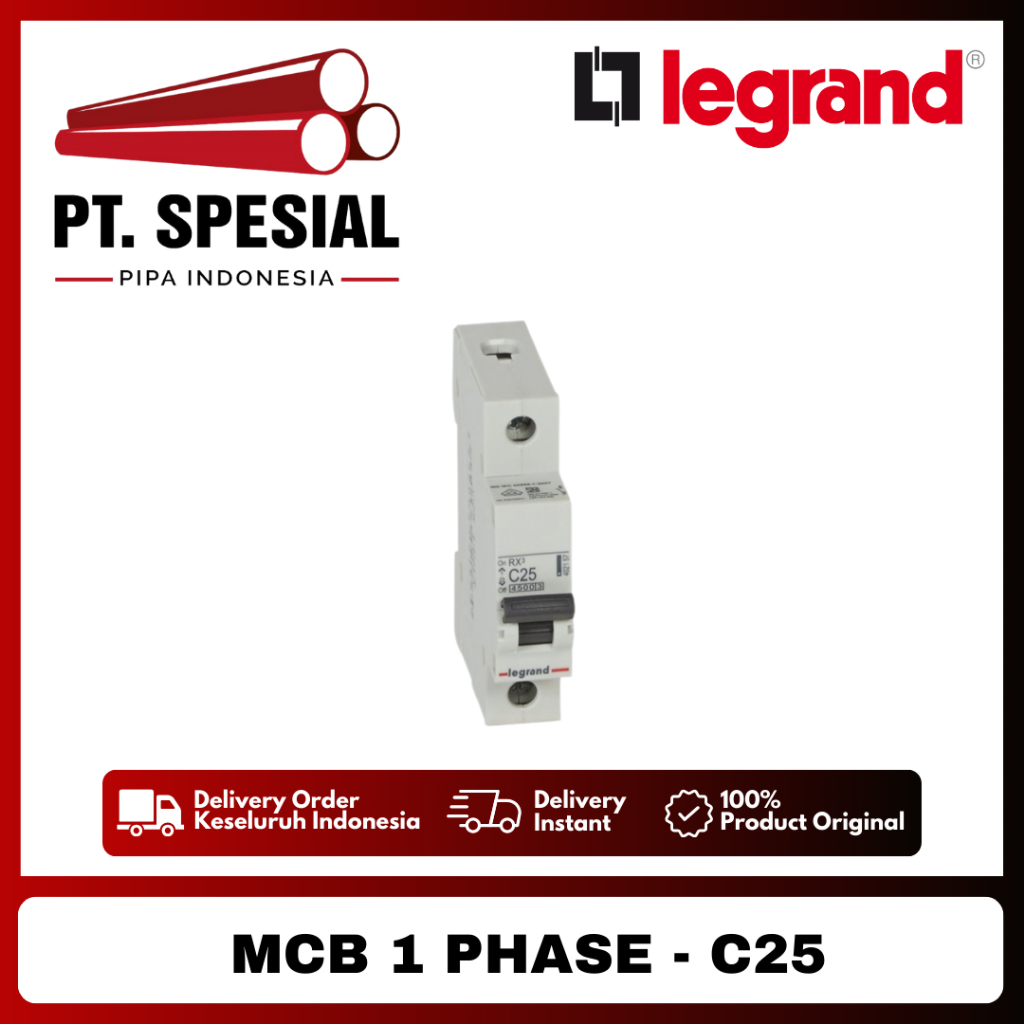 RXE SEA MCB LISTRIK 1P C25 6000A LEGRAND - 07
