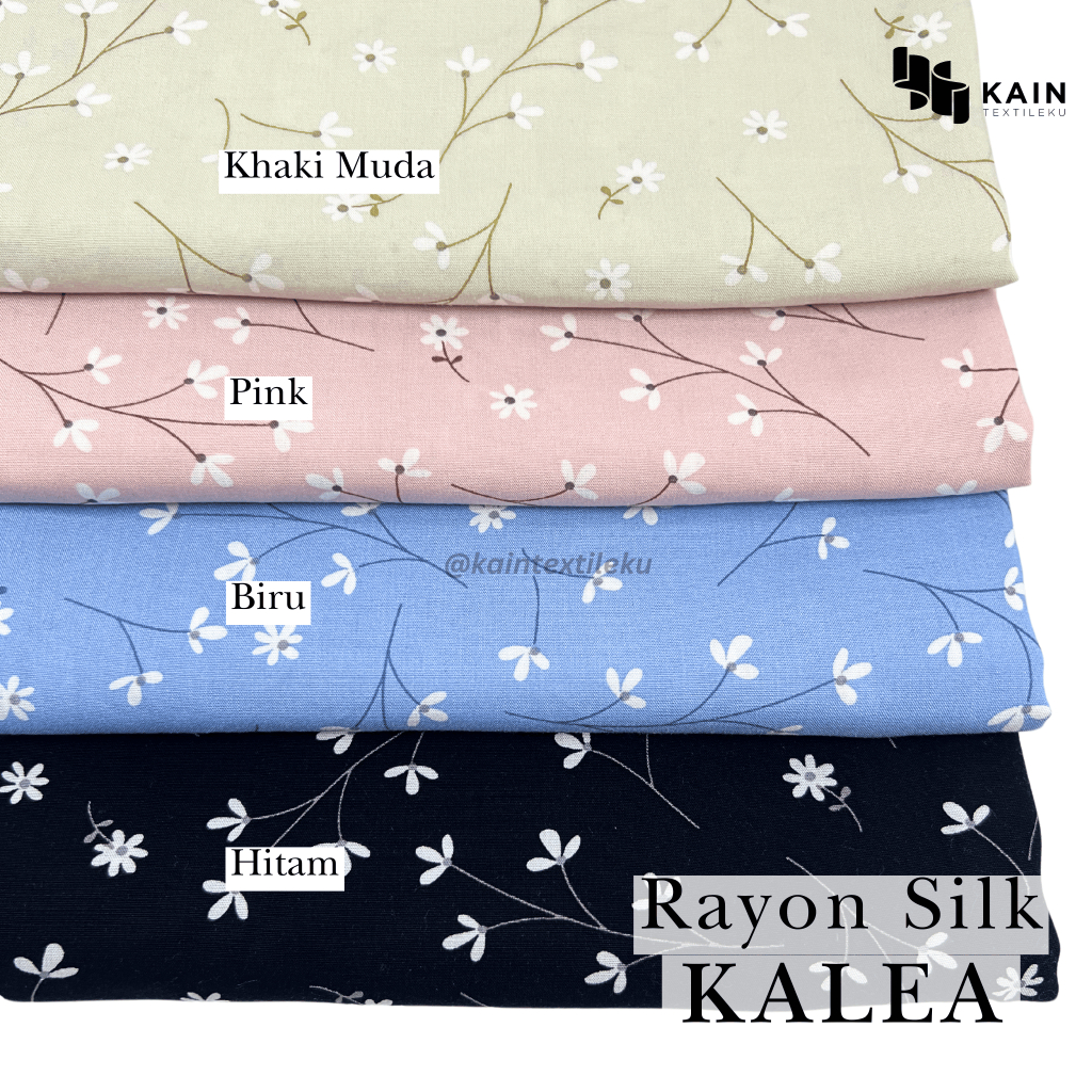 0,5 meter Bahan Kain Rayon Silk Kalea