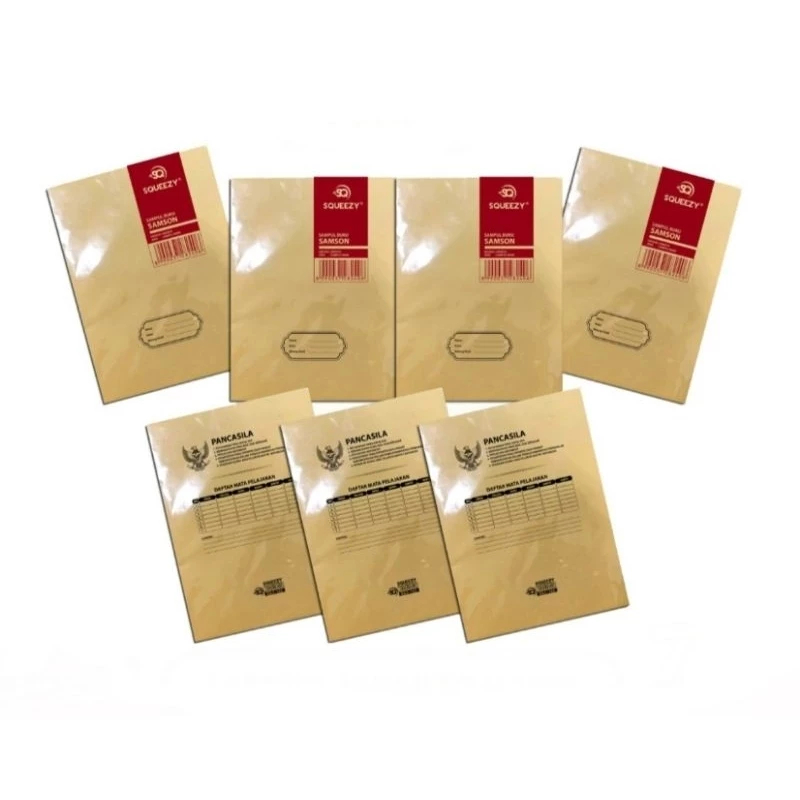 

Squeezy - Sampul Buku Padi Kwarto 20 lembar / Kertas Sampul Buku Padi Coklat Nama Kwarto Squeezy Isi 20 Lembar