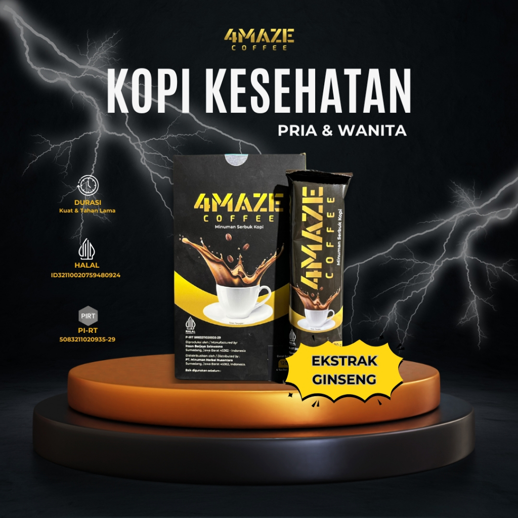 

4MAZECOFFEE - KOPI HERBAL KESEHATAN EKSTRAK GINSENG