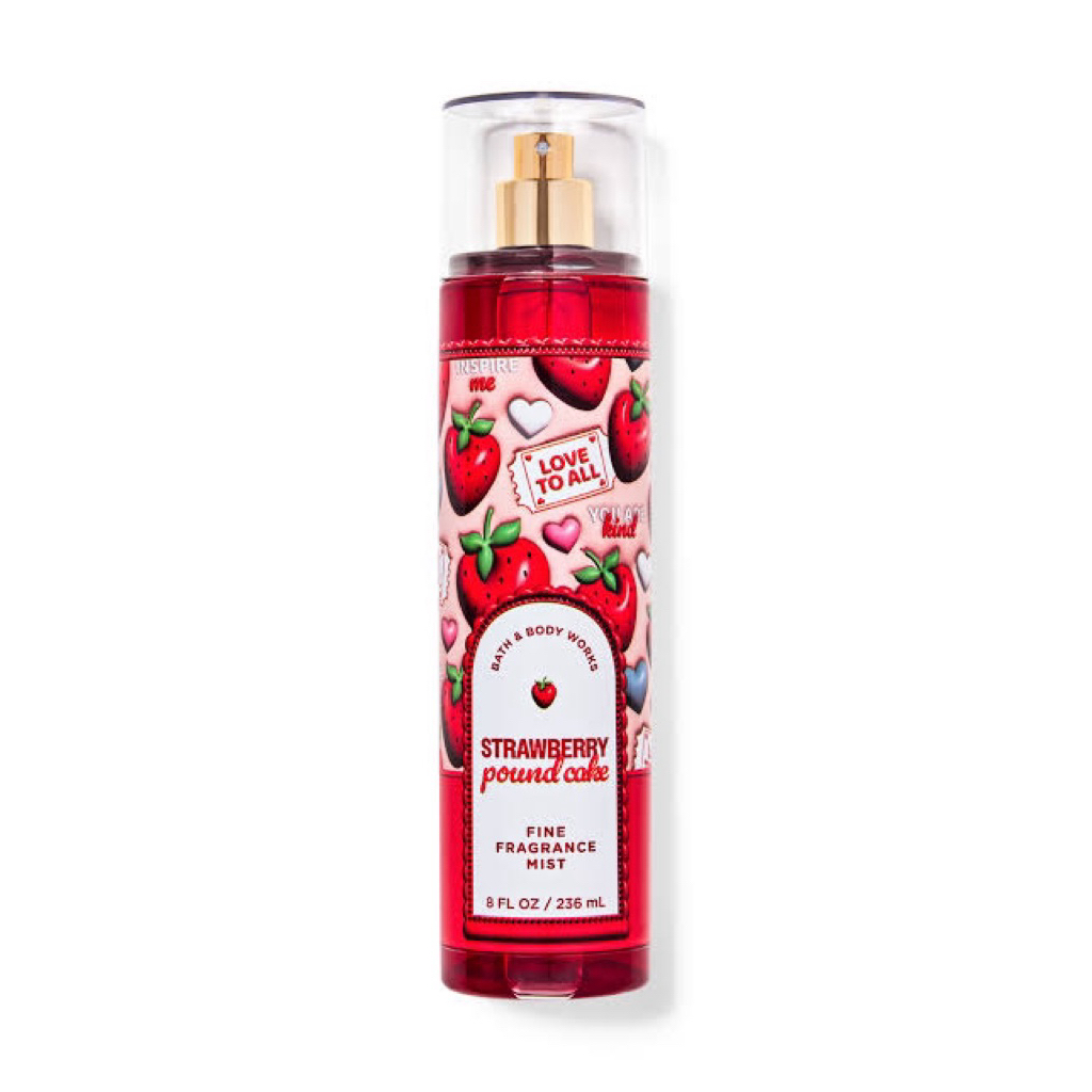 BBW STRAWBERRY POUND CAKE BODY MIST / LOTION
