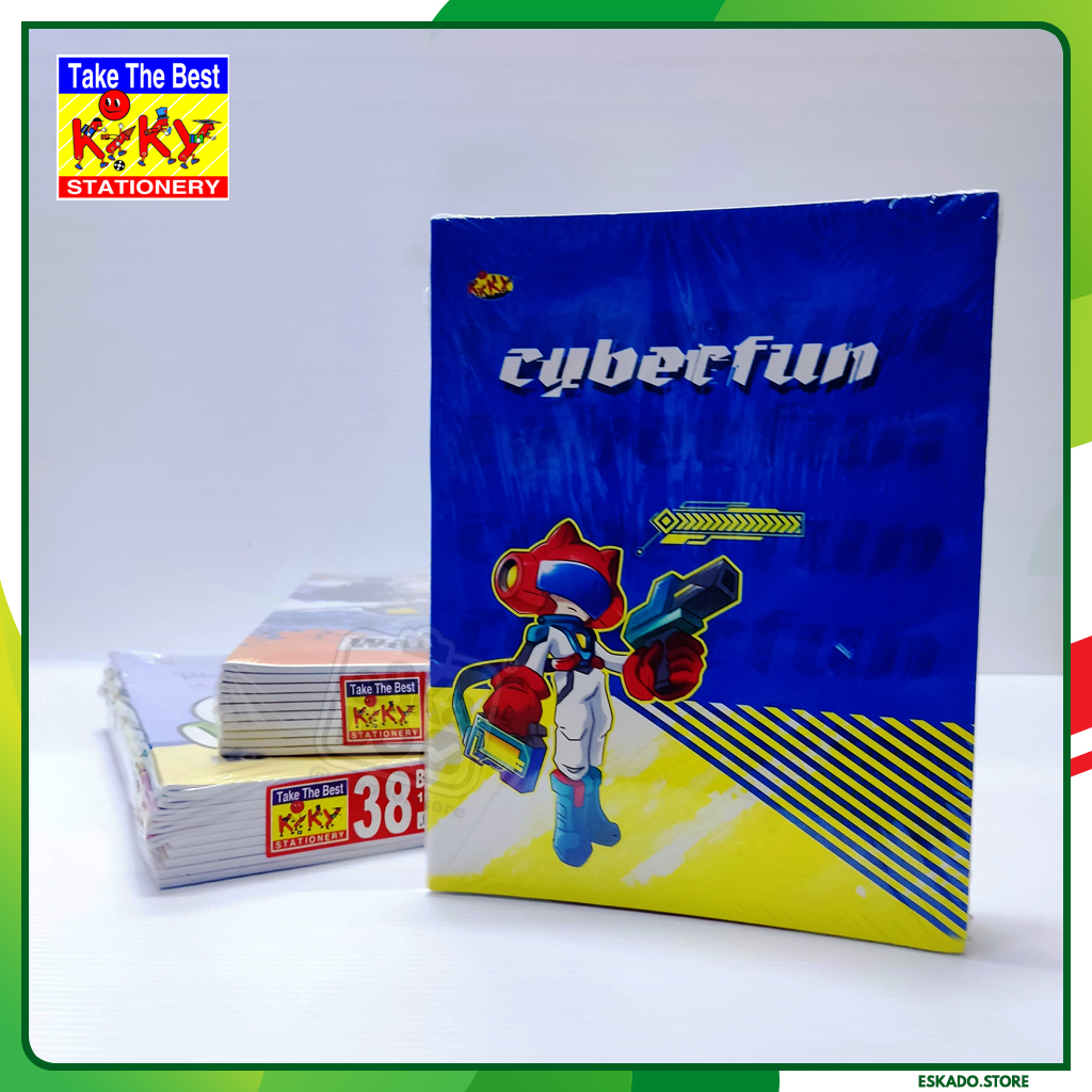 

KIKY Buku Tulis Quarto 38 Lembar 1pack (10 Buku) - Buku Kiky 38 Lembar