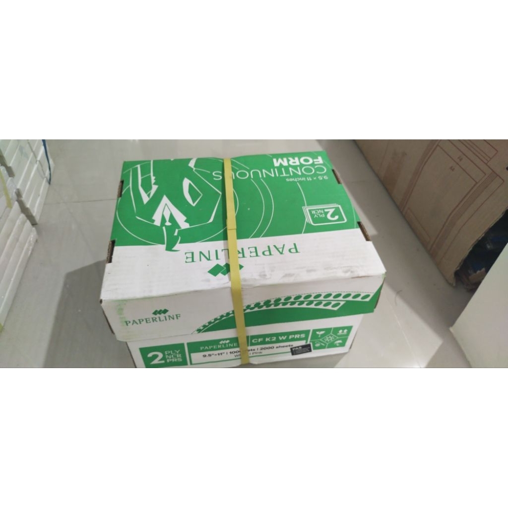 

kertas komputer / continuous form K2 w / warna / 2 ply full /prs / bagi 2 1000 set paperline