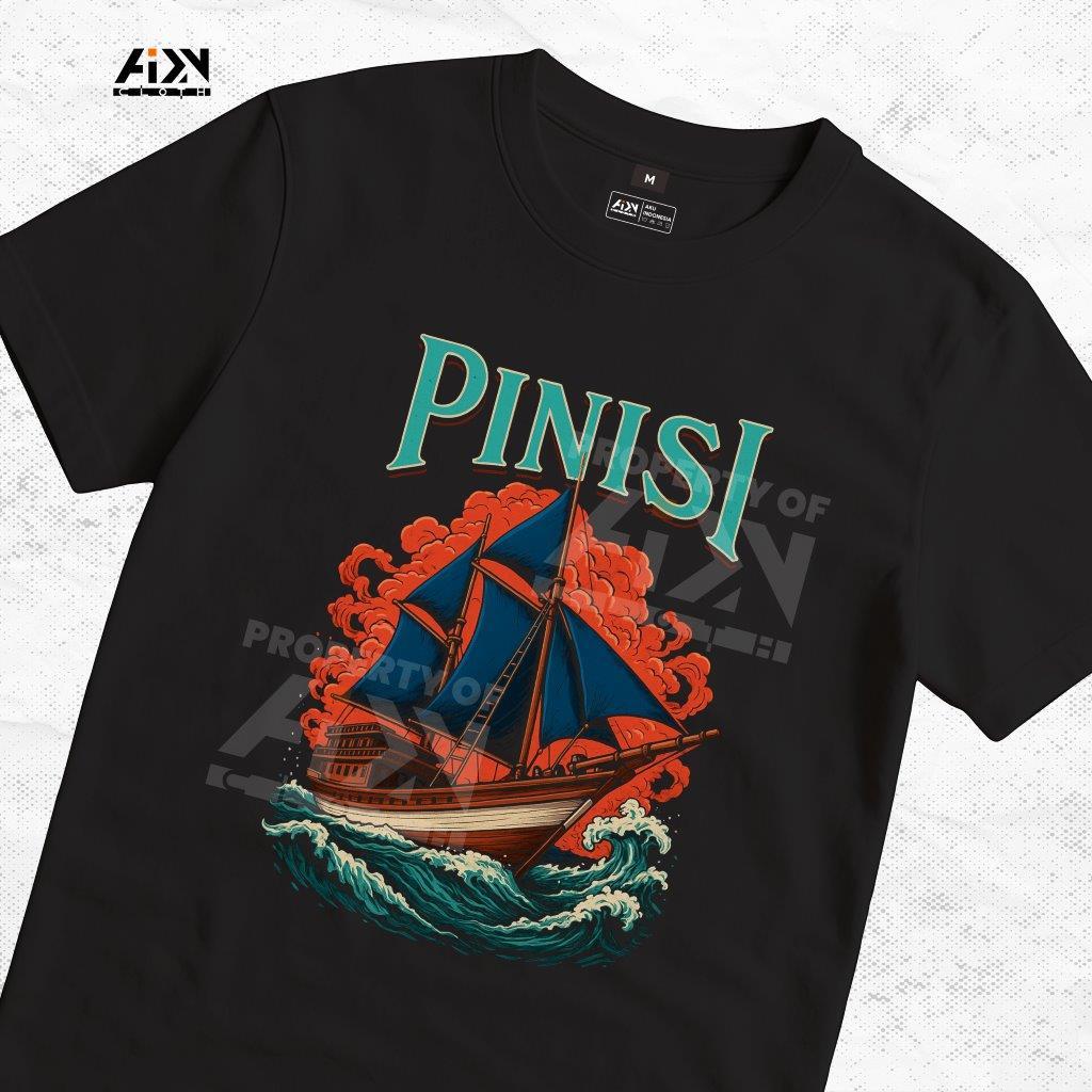 Baju Kaos Bugis Kapal Pinisi | Kaos Distro | 100% Cotton Combed 24s