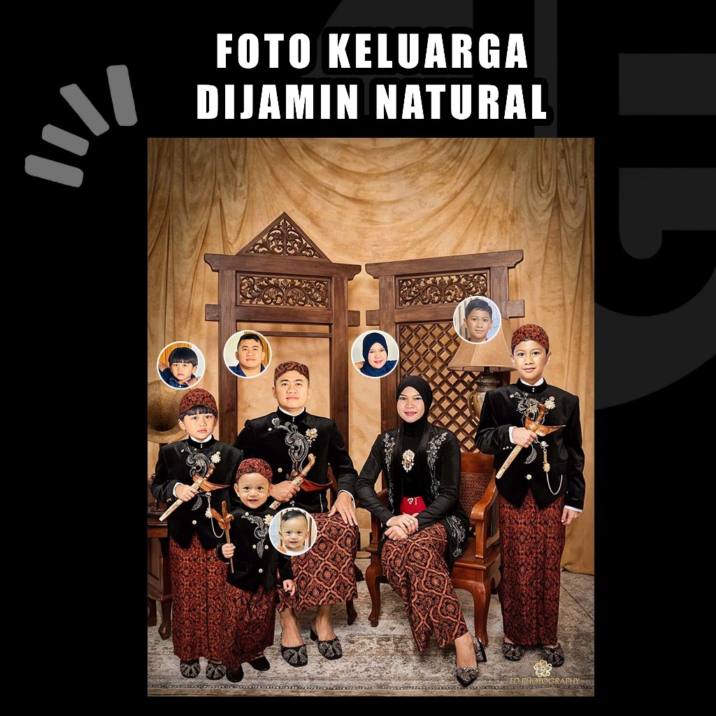 EDIT PROFESIONAL MENGGABUNGKAN FOTO TERPISAH FOTO KELUARGA/TIDAK ADA FOTO STUDIO/MENGGABUNGKAN FOTO 