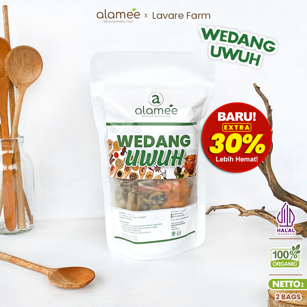 

ALAMEE Wedang Uwuh Komplit Asli Rempah Minuman Herbal Alami Langsung Seduh Lengkap BUMA