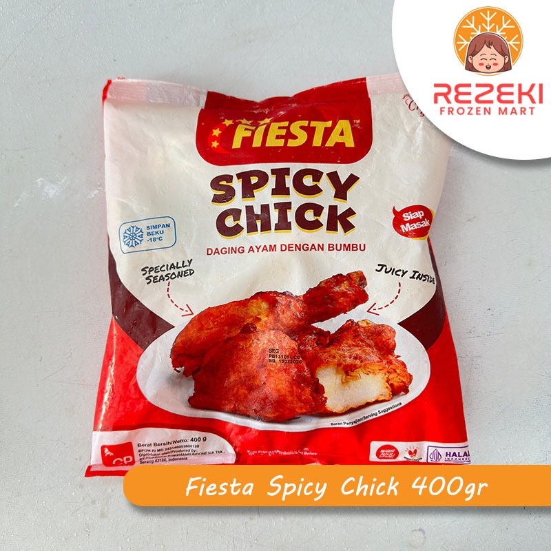 

Fiesta Spicy Chick 400 Gr | Daging Ayam Dengan Bumbu | Frozen Food Murah