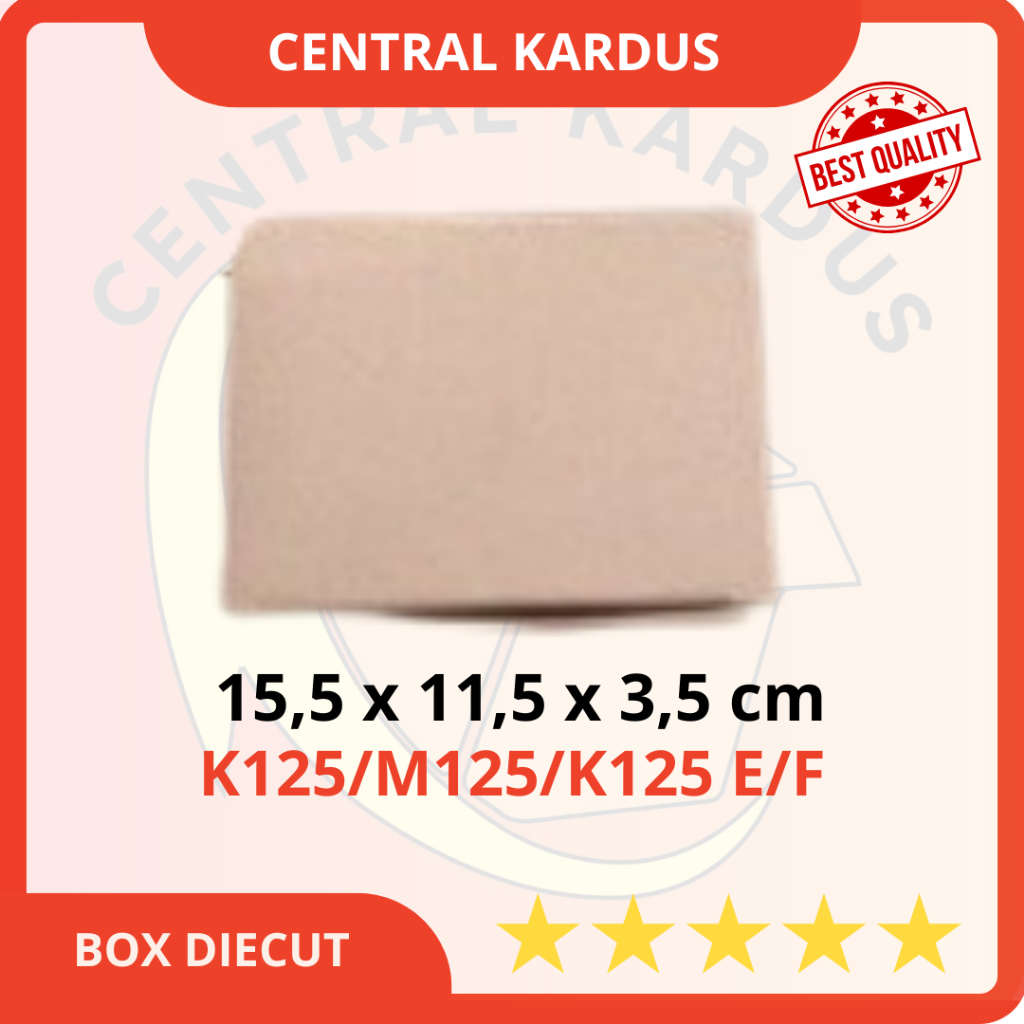 

( ISI 1 PCS )BOX DIECUT uk. 15,5x11,5x3,5cm POLOS BARU ECER/KOTAK PACKING KARTON POLOS/Box Hampers / Box Kardus e-flute Coklat / Kardus Hampers