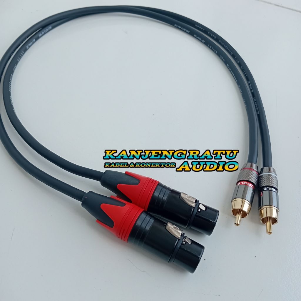 Kabel Mixer Ke Power Amplipier jack canon xlr female ke rca
