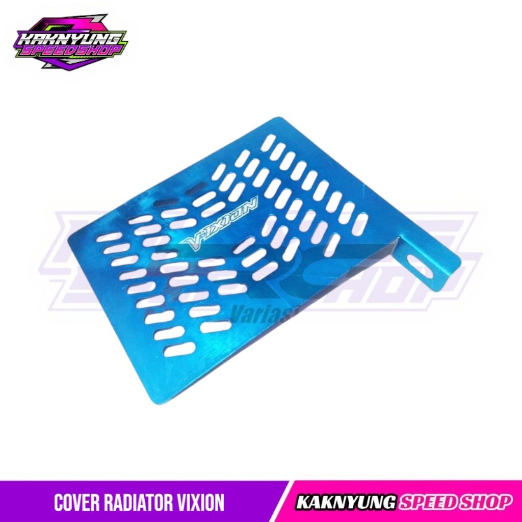Cover Radiator Vixion Tutup Radiator Vixion Old dan New Bahan Alumunium CNC Tebal 1 MM 4 Variasi War