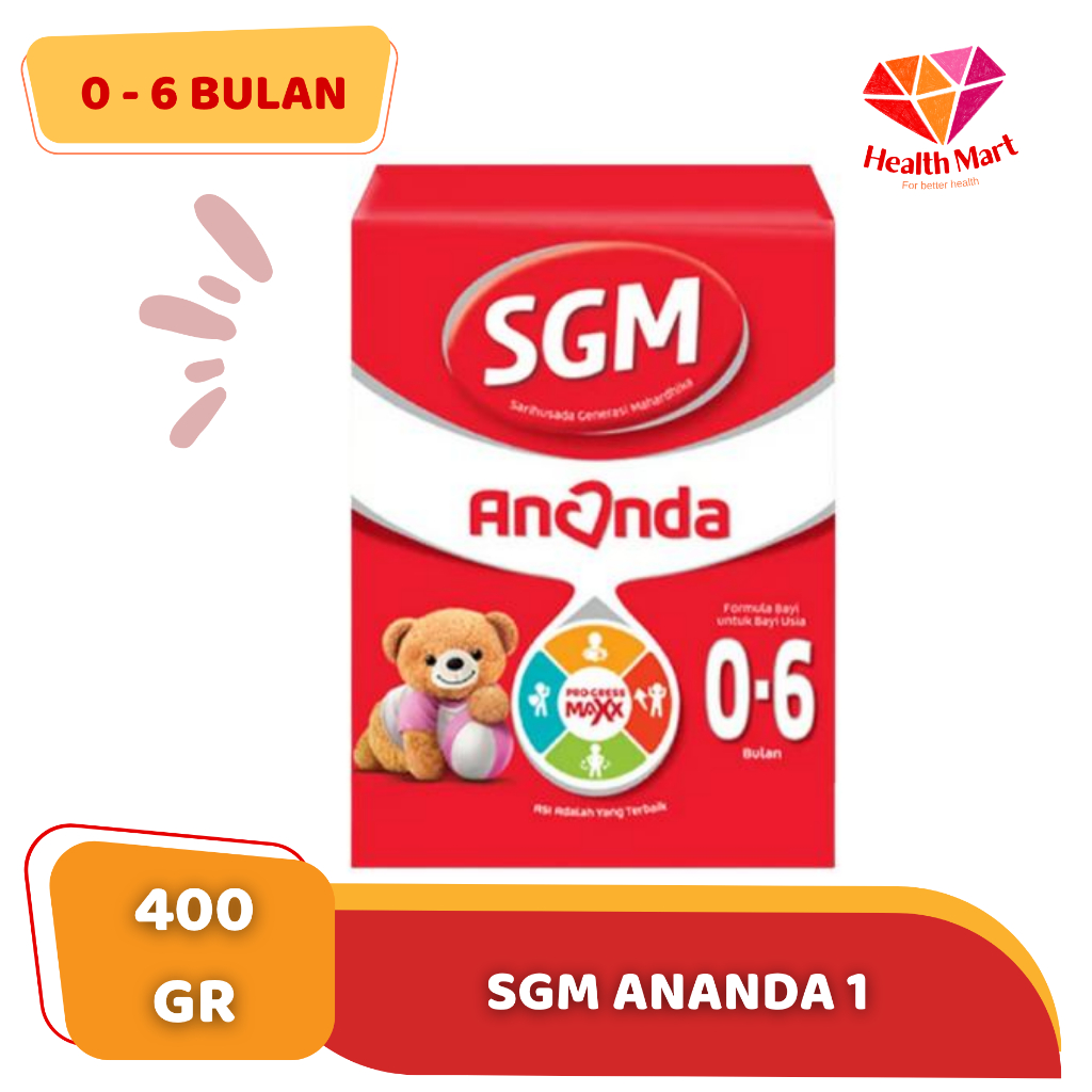 

SGM ANANDA 1 400 gr | Untuk usia 0 - 6 Bulan