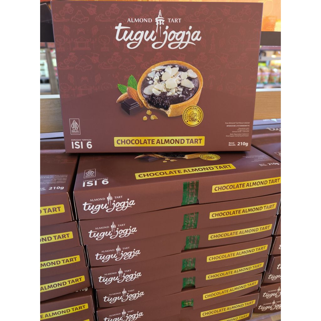 

Almond Tart Tugu Jogja Isi 6 Pcs