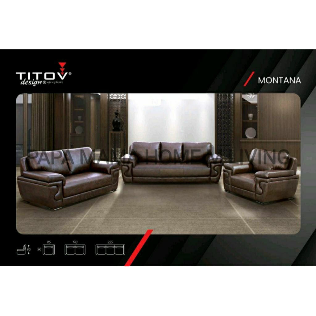 TITOV Sofa Montana 321 - Sofa Minimalis - COD Medan