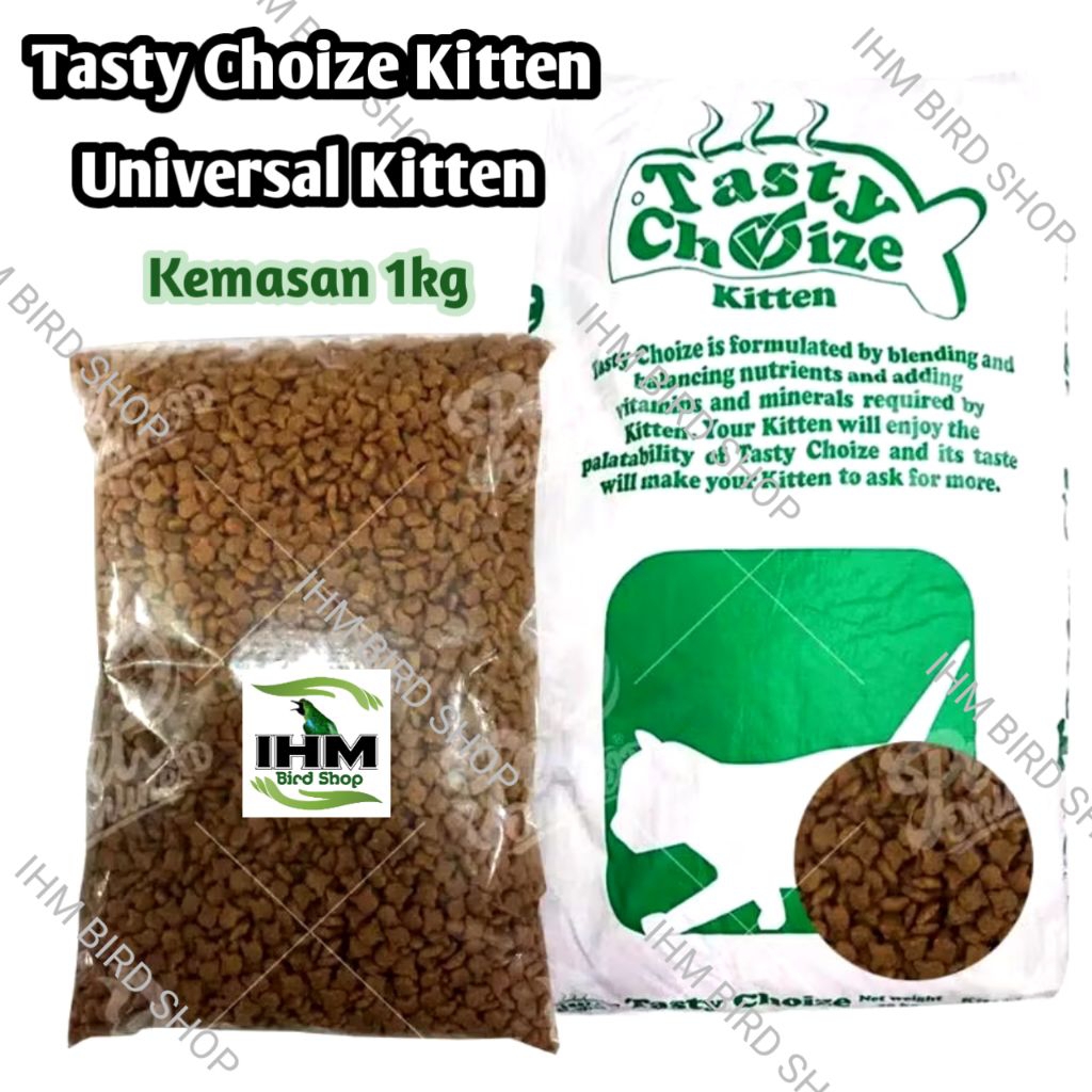 IHM - Tasty Choize Kitten Dry Cat Food Kemasan 1Kg Repack Makanan Anak Kucing Semua Ras Tasty Choice