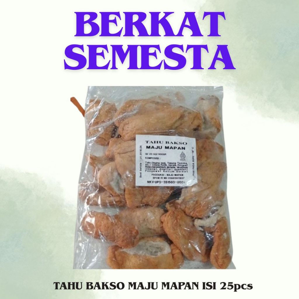 

TAHU BAKSO MAJU MAPAN ISI 25pcs