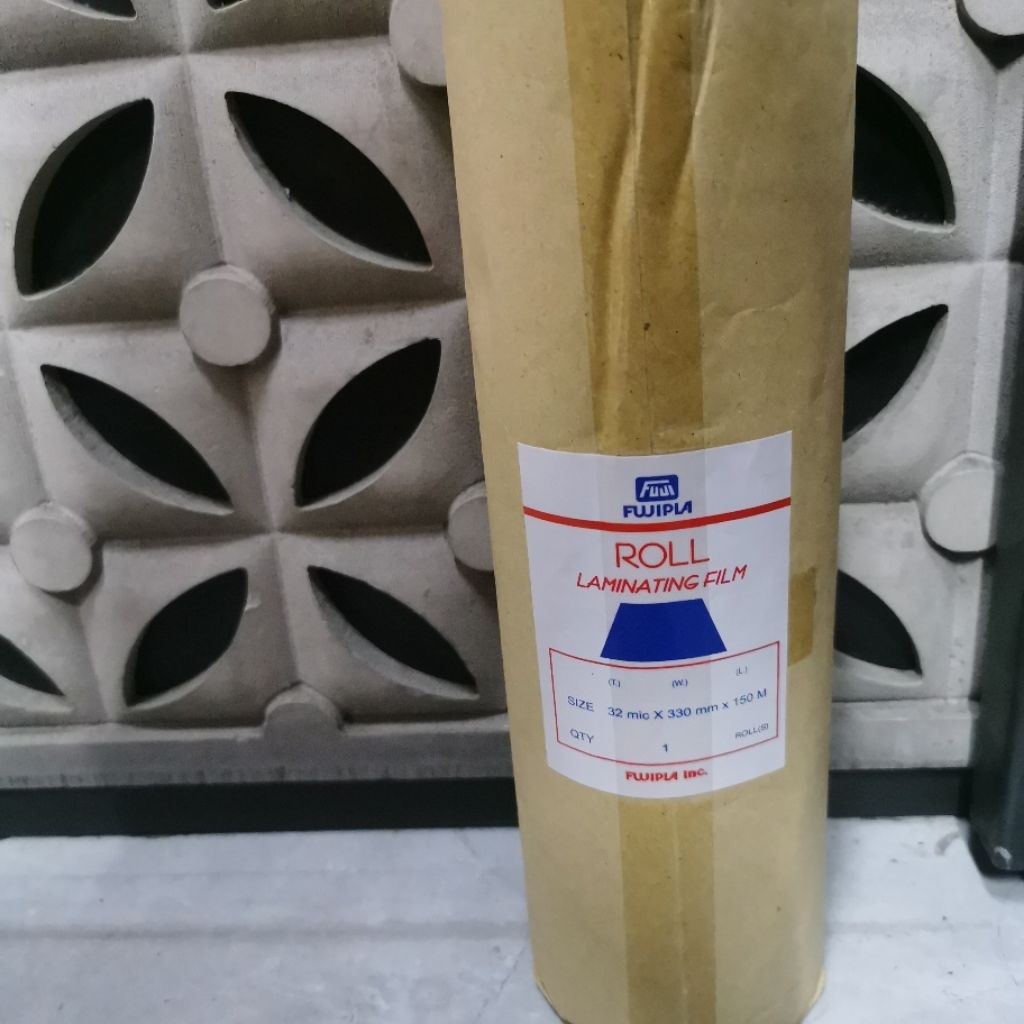 Plastik Laminating Roll Fujipla Biru Glossy 32mic x 350 mm x 150 m