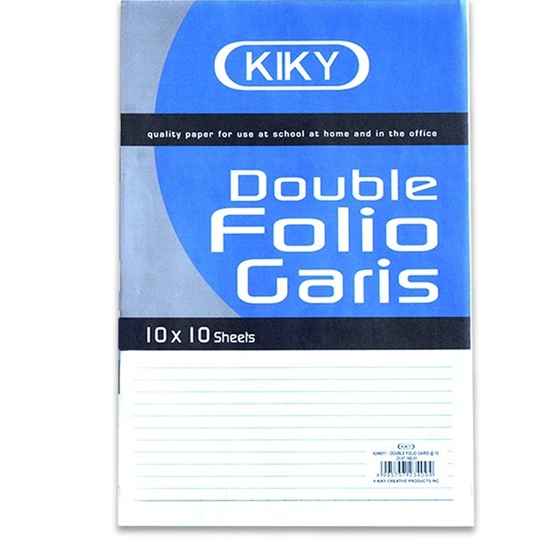 

KIKY Kertas Double Folio Bergaris 100 Lembar
