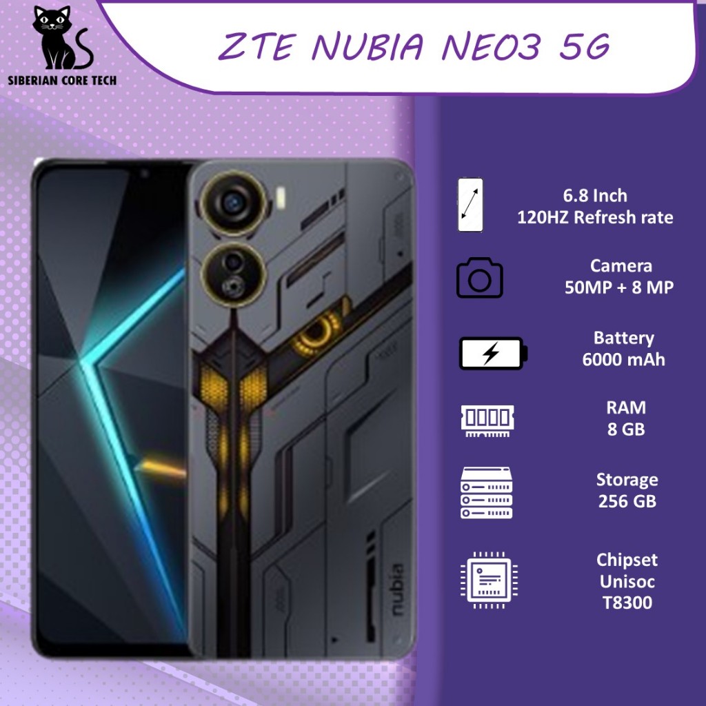 ZTE NUBIA NEO3 5G NFC Unisoc T8300 8GB/256GB