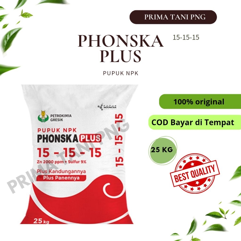 Pupuk Npk PHONSKA PLUS KEMASAN 25KG ASLI