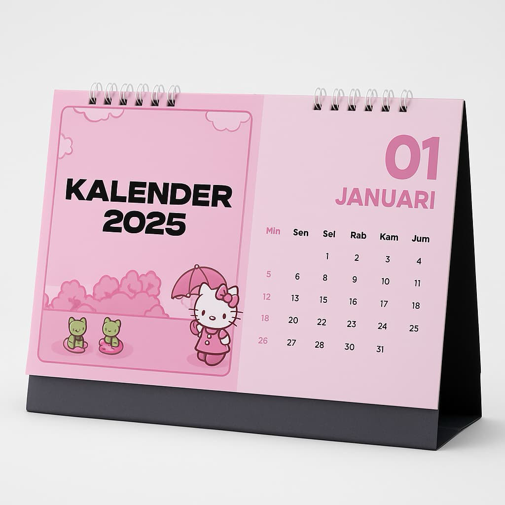 

(CUSTOM) Kalender meja gemoyy A6