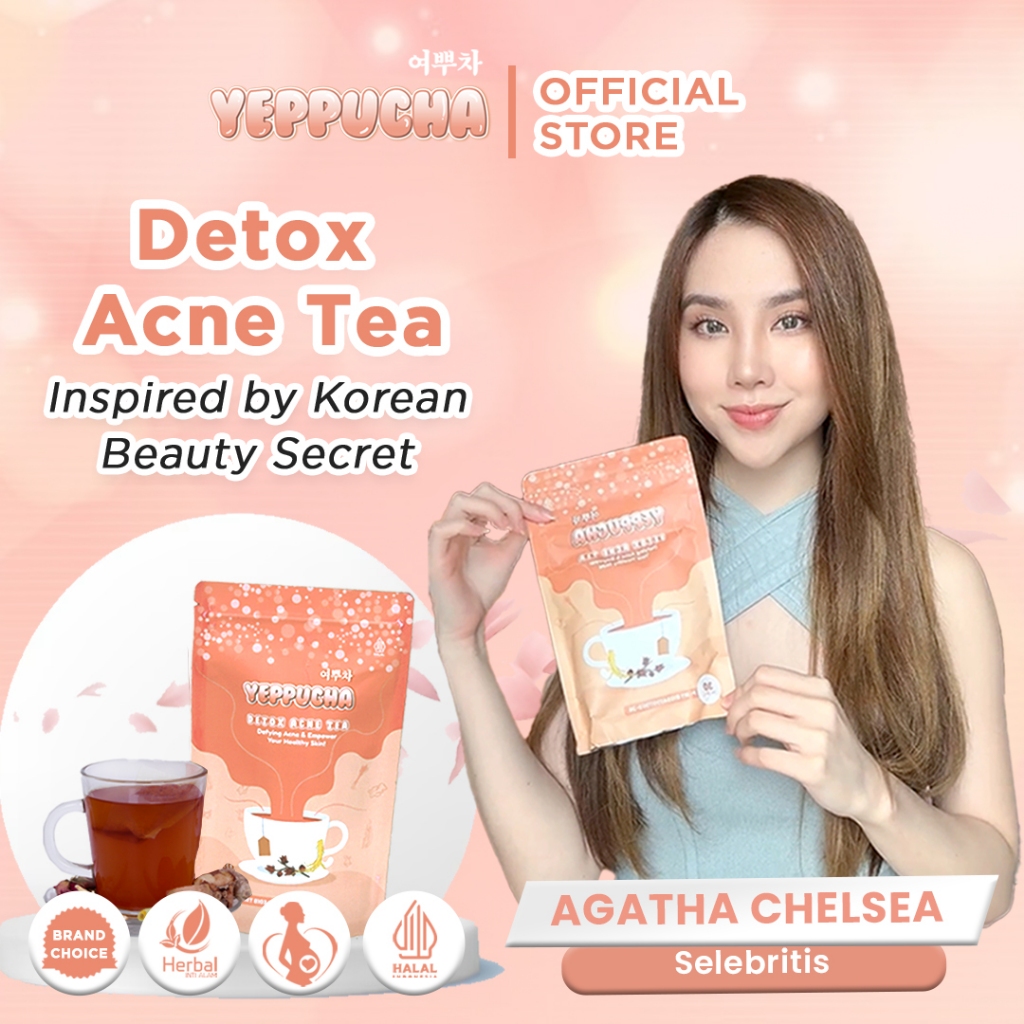 

Yeppucha Detox Acne Tea | Minuman Teh Untuk Penghilang Jerawat Dan Bekas Jerawat Ampuh | Teh Jamu Jerawat Hormonal Inspired Korean Beauty