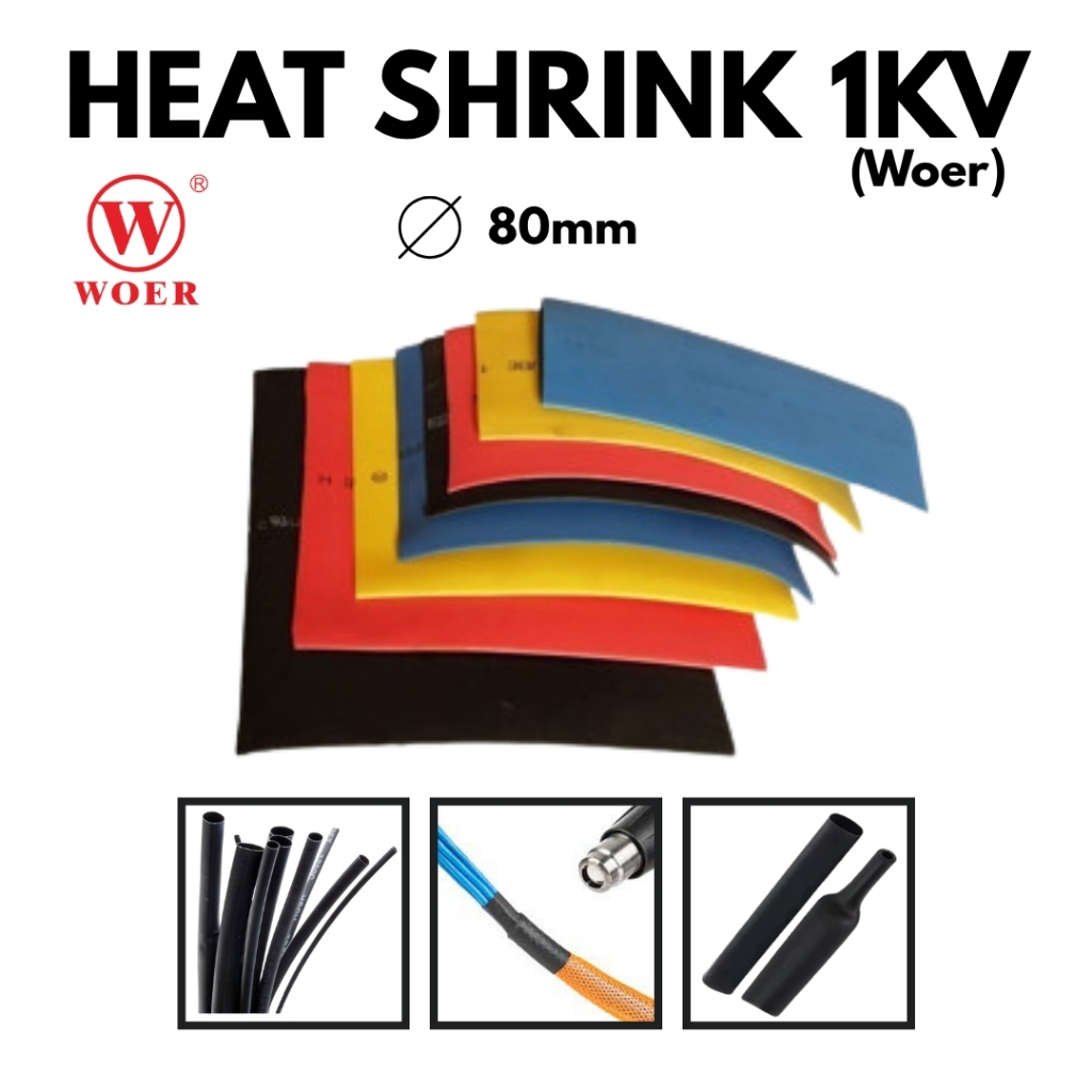 Heat Shrink Tube WOER/ Seolngsong Kabel Bakar 80 mm