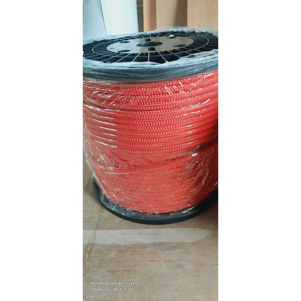 Tali Kamantel Merah 12mm , red paracord 12mm , tali panjat tebing 12mm merah