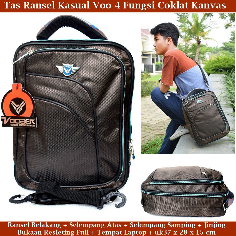 Tas Multifungsi Ransel Kasual 4in1 Vood Coffee
