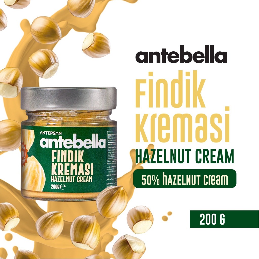 

Antebella Selai Kacang Hazelnut 50% (Hazelnut Spread Cream)
