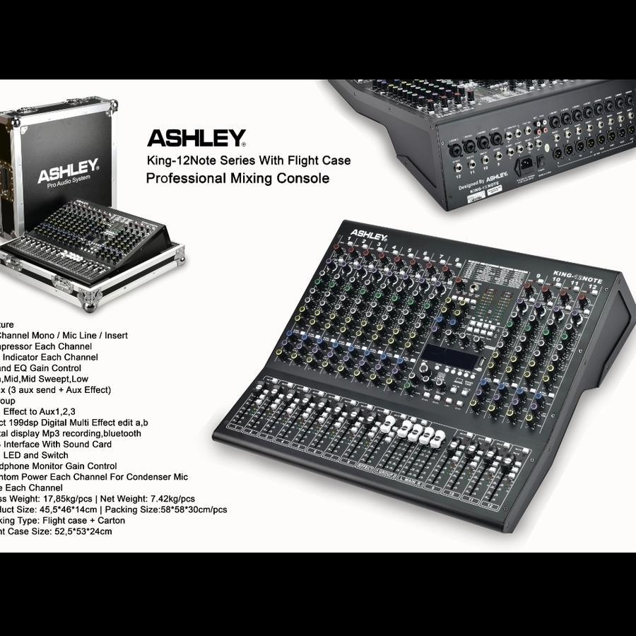 MIXER ASHLEY KING12 NOTE 12CH KING 12 NOTE FREE HARDCASE
