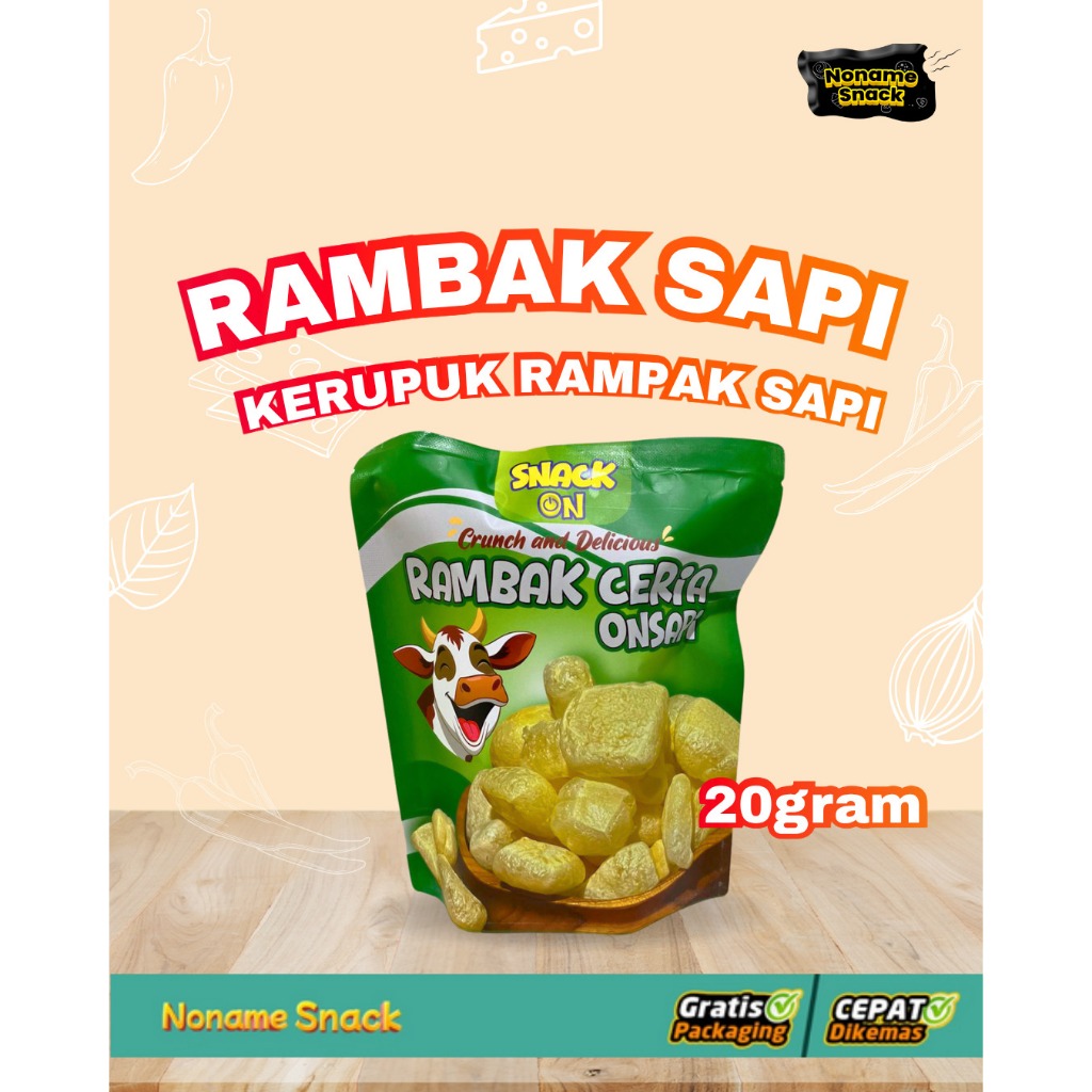 

Sanck On Kerupuk Rambak Sapi Ceria On Sapi 20gr