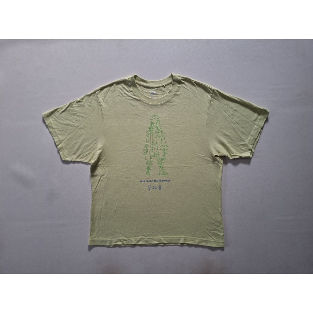 TSHIRT KAOS UNIQLO BILLIE EILISH BY TAKASHI MURAKAMI ORIGINAL 100%