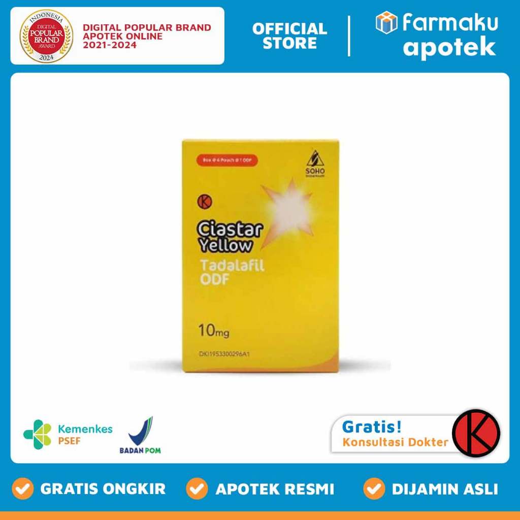 Ciastar Yellow 10 mg Oral Dissolving Film - BHL