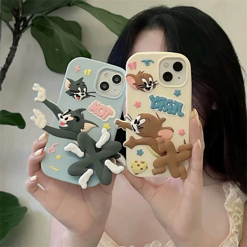 3D Sillicone Spinner Soft Case IPHONE 11 12 13 14 14+ 15 15+ PRO MAX | Case Iphone Lucu