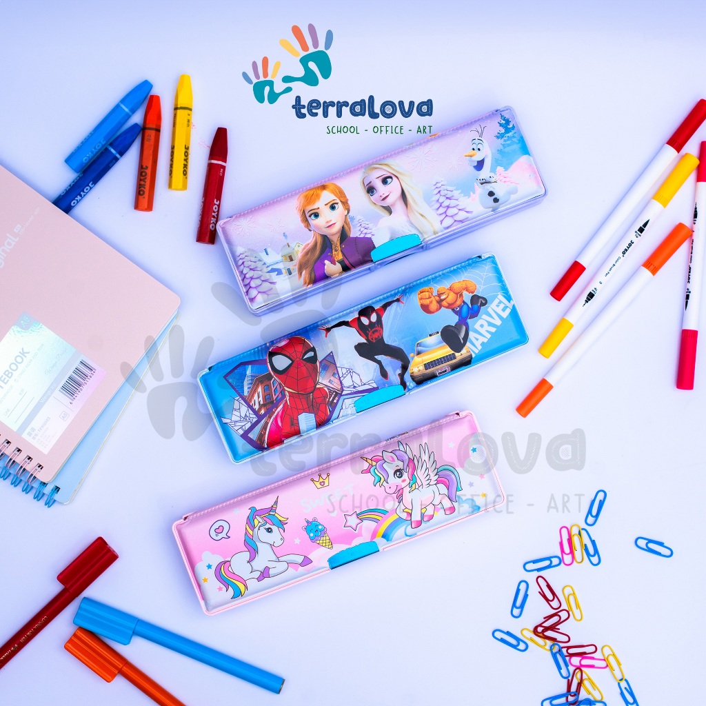 

Kotak Tempat Pensil Magnet 2 Sisi Magnetic Pen Pencil Case Bolak Balik