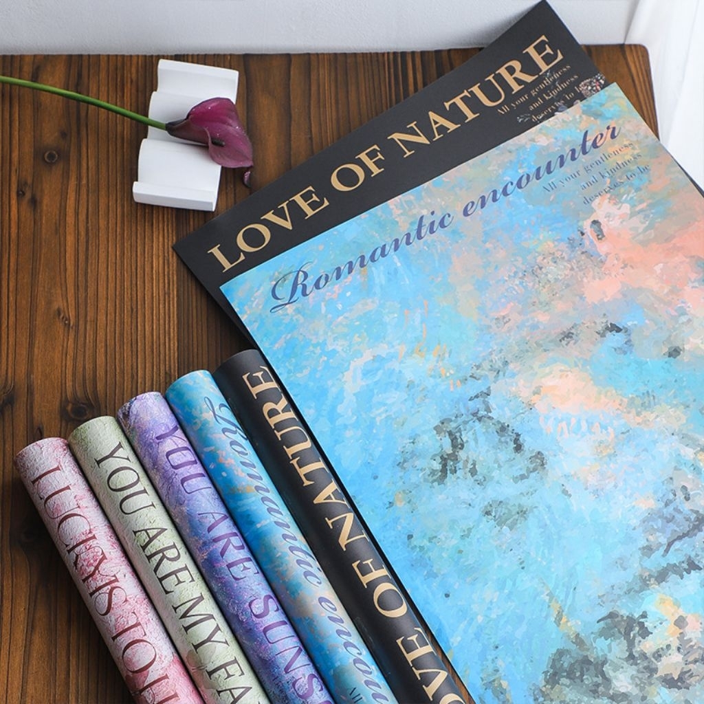 

Kertas Kado Cellophane Flower / Kertas Bunga motif/ Kertas Bunga / tebal - Cellophane Motif Fst - Coloured Concrete