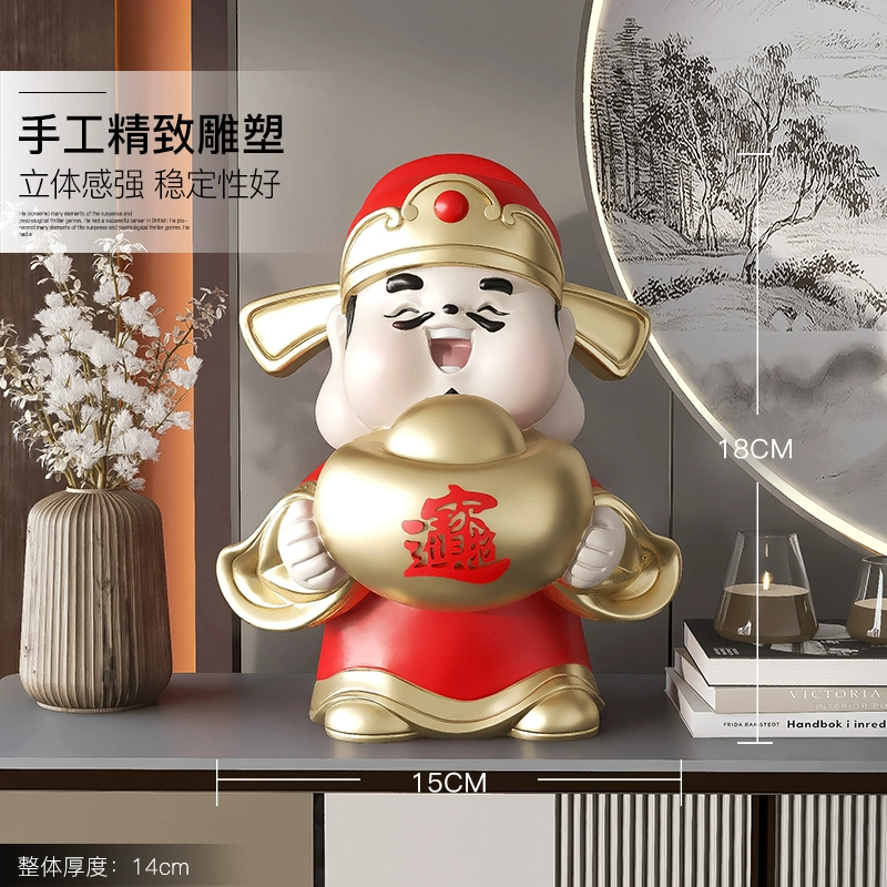 PREMIUM QUALITY  Patung Rupang Dewa Rejeki Chaisen Pembawa Hoki dan Keberuntungan