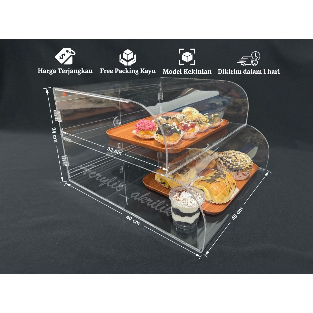 Etalase Makanan/rak kue hook 0625