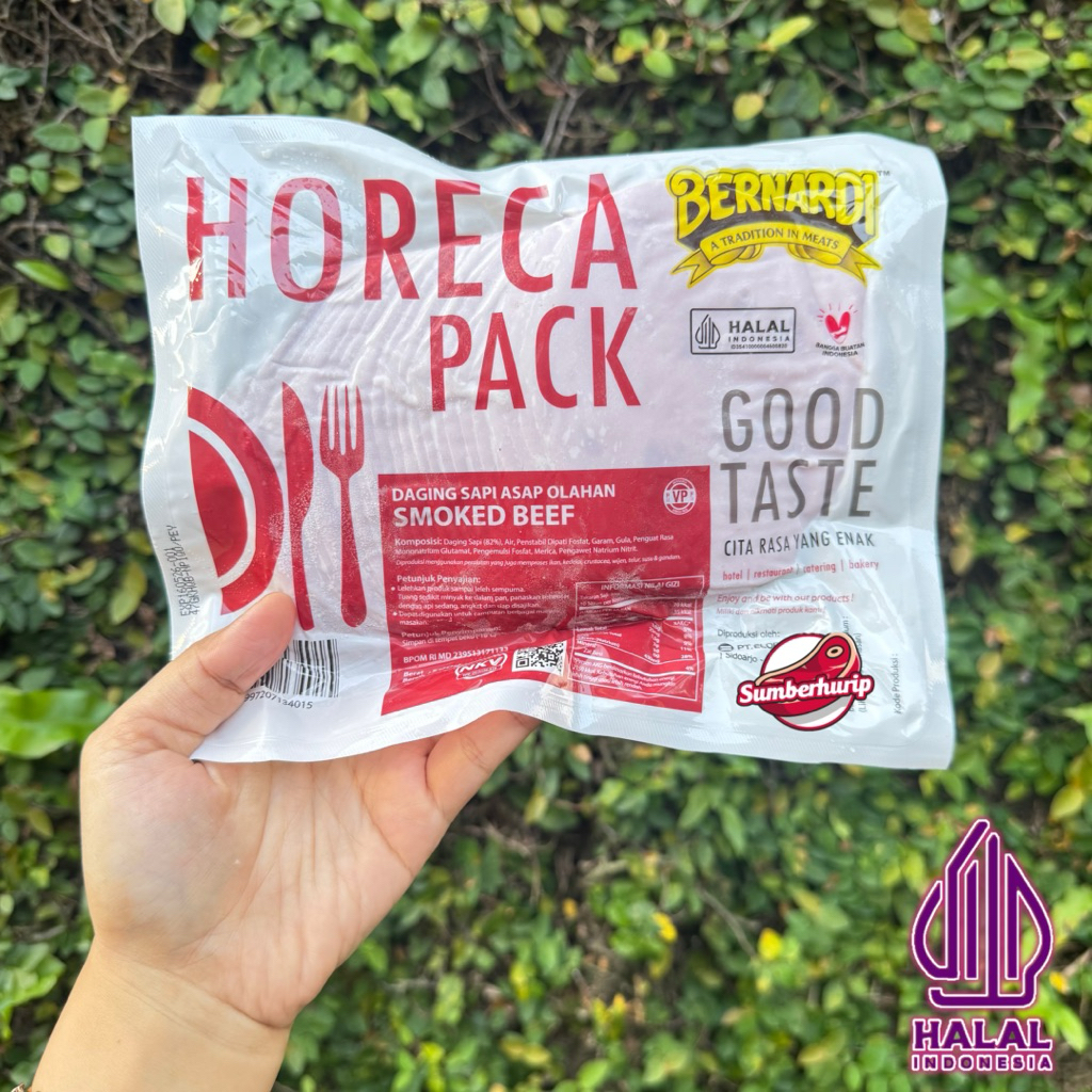 

BERNARDI HORECA PACK SMOKED BEEF BULAT VP 500gr TERMURAH