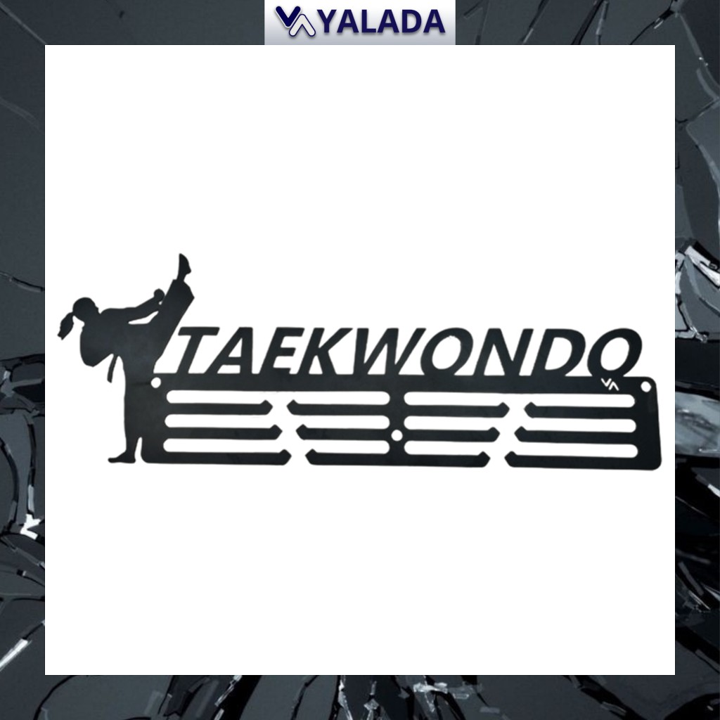 Gantungan Medali Berbahan Plat Besi, Mild Steel Medal Hanger - Taekwondo