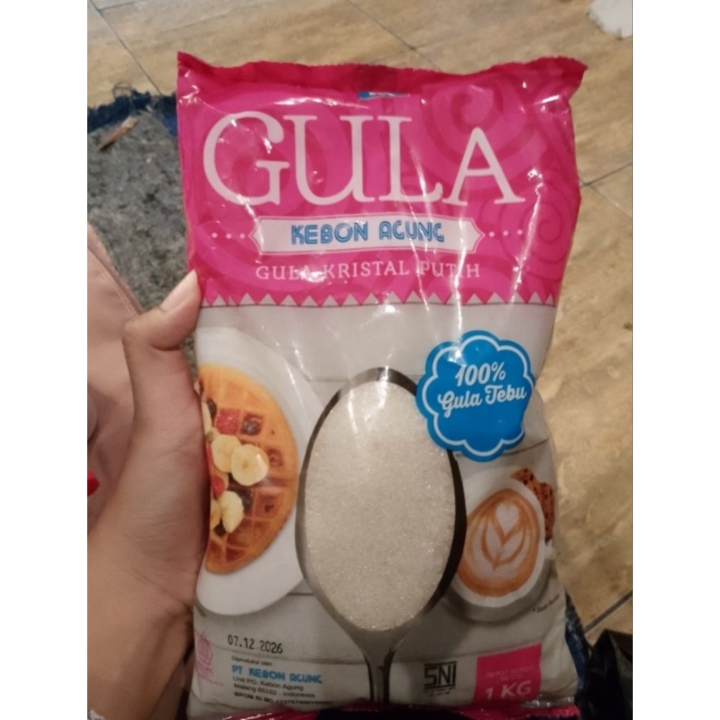 

Gula Pasir 1kg Random Gula Kebon Agung/ PSM Putih Premium / GULAVIT 1kg