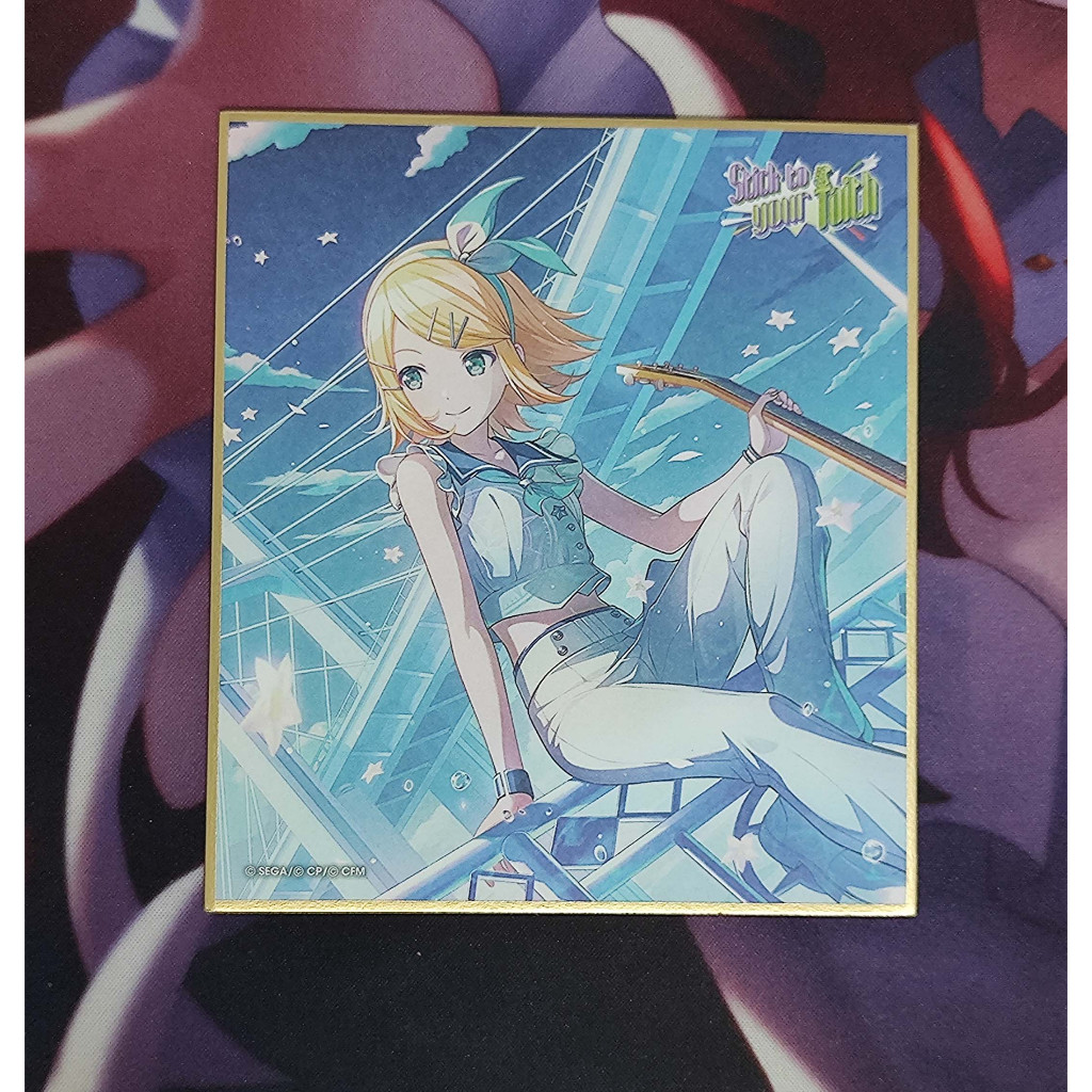 Mini Shikishi (Signboard) Project Sekai Stick to Your Faith - Kagamine Rin
