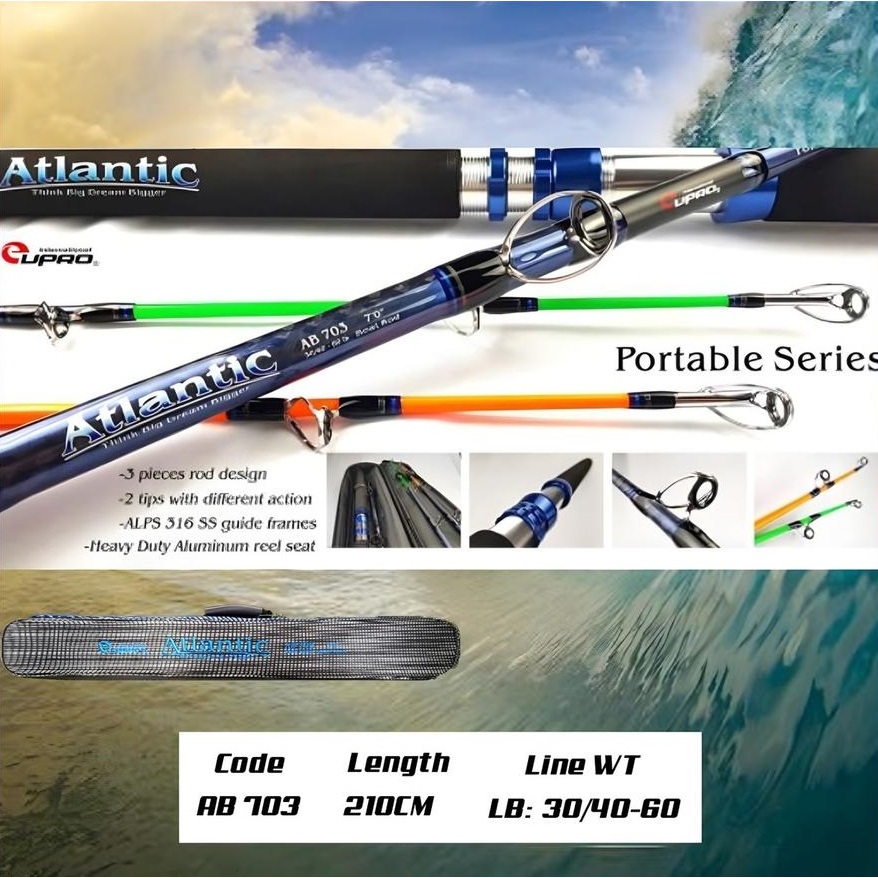 EUPRO ATLANTIC BOAT Spinning Popping Fishing Rod AB703