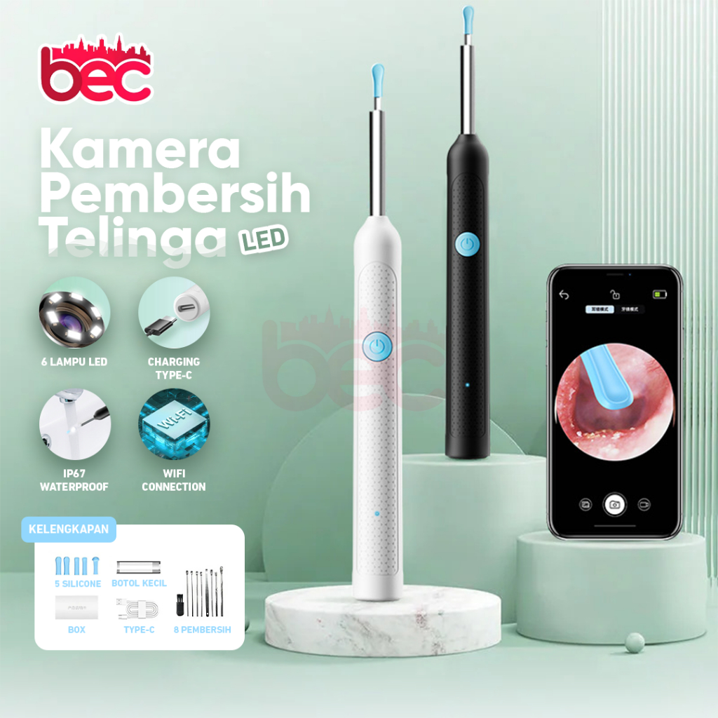 [BEC] Korek Kuping LED Kamera Smart Pembersih Telinga | Korek Kuping Kamera | Korek Pembersih Kuping