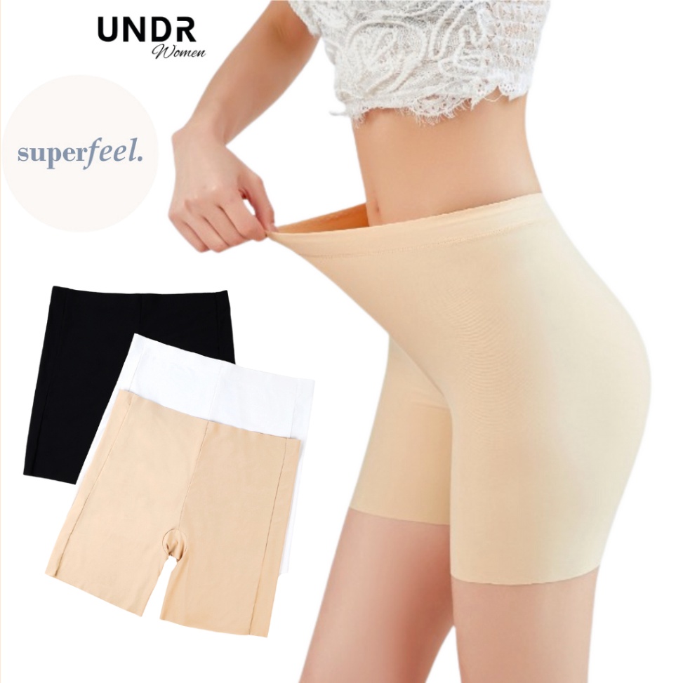 KODE J55L SFL CELANA PENDEK BAWAHAN DALAMAN ROK WANITA PREMIUM MERK UNDR POLOS KETAT HITAM TALLY SOR