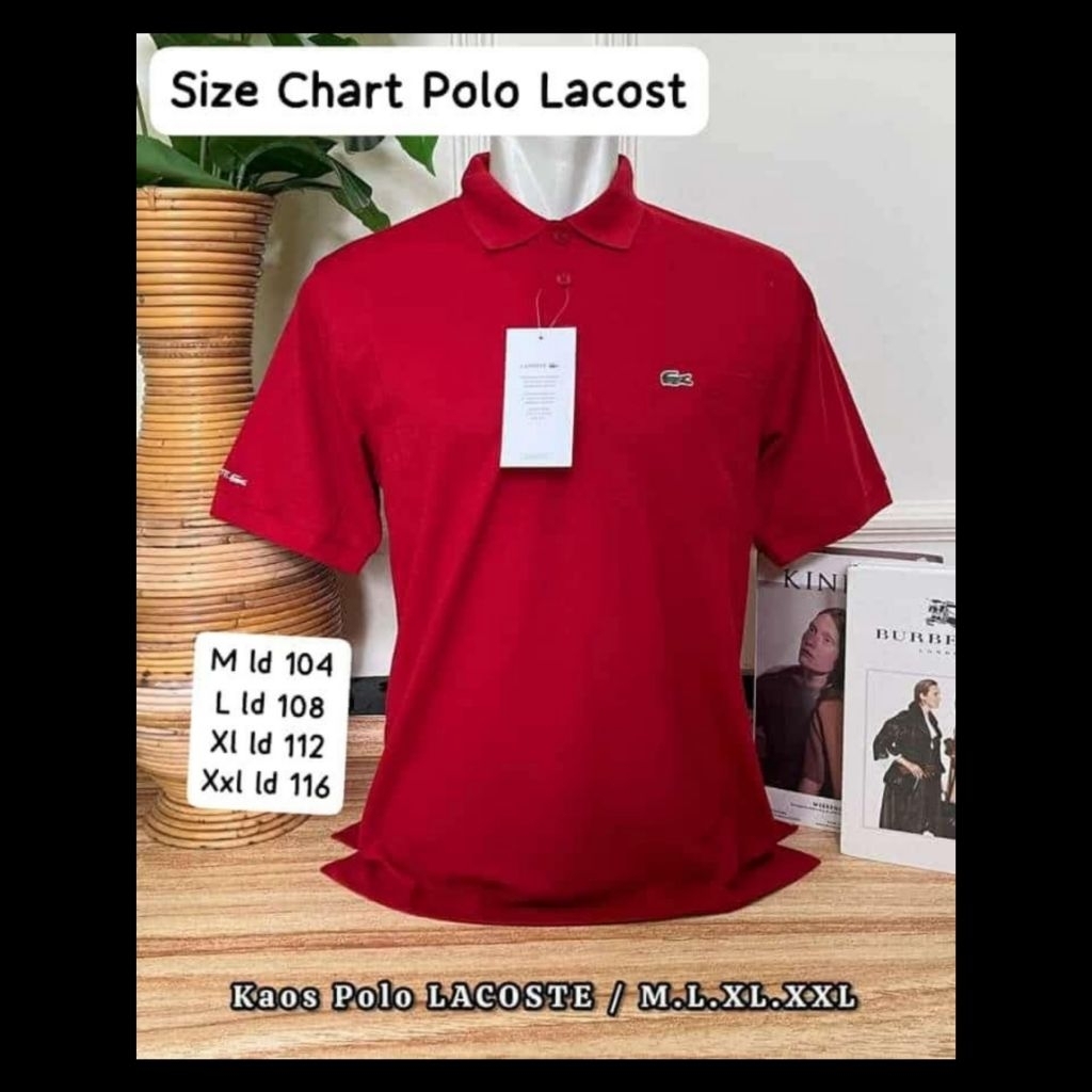 READY  WANGKI KERAH LACOSTE SIZE M L XL XXL / KAOS KERAH LACOSTE / KERAH LACOSTE