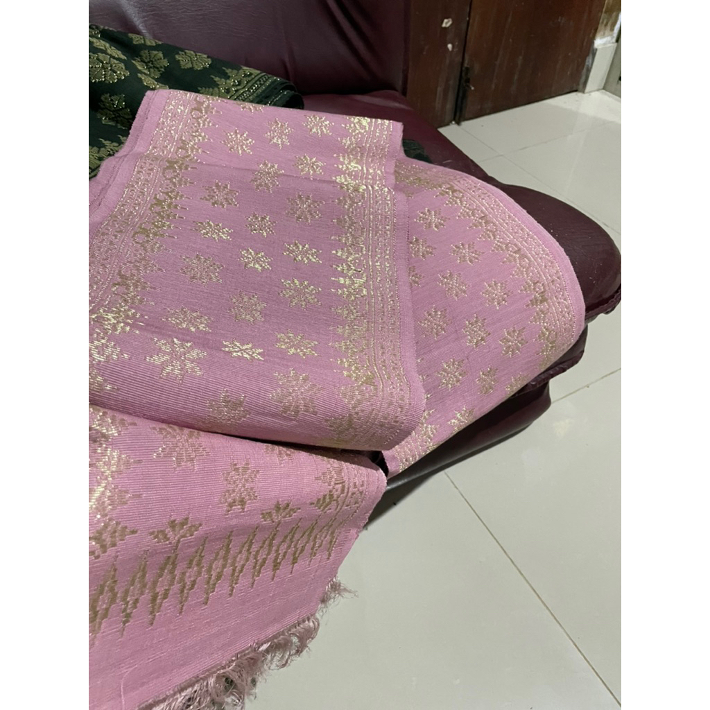 Kain Tenun Selendang Songket Asli Sidemen Bali